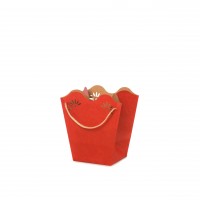 Daisy Pot Shopper Kraft Medium Red (12) IOYRO